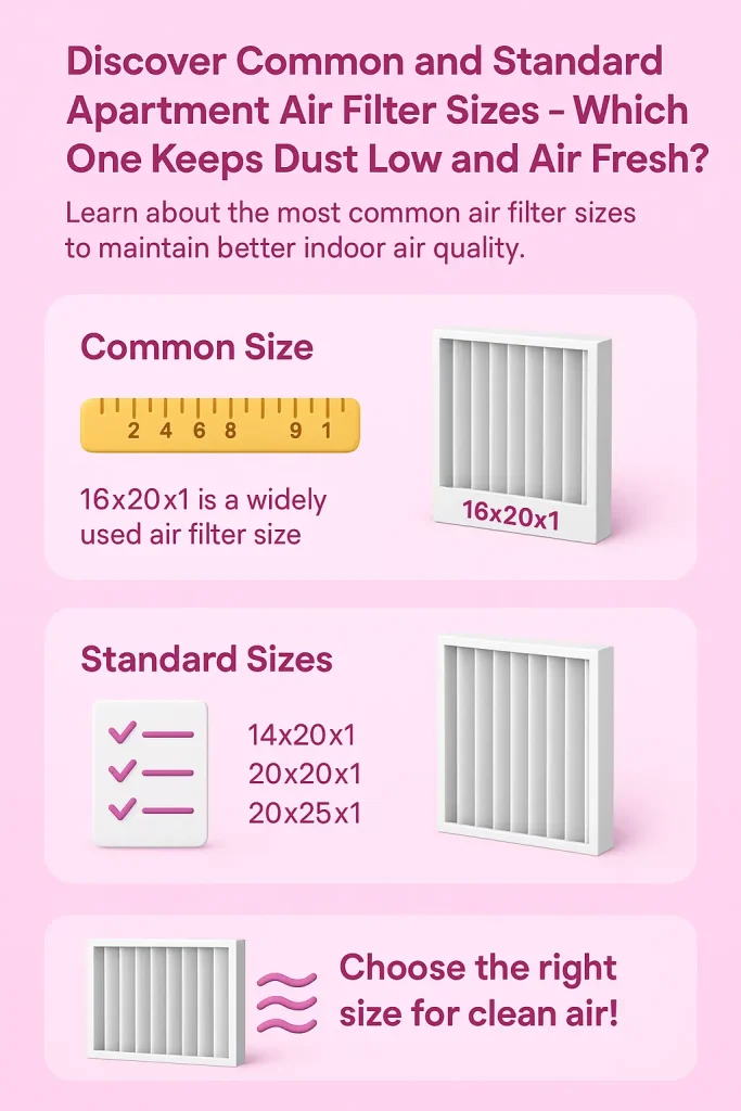 Discover Common and Standard Apartment Air Filter Sizes – Which One Keeps Dust Low and Air Fresh? Click for a Simple Guide 2 common-and-standard-apartment-air-filter-sizes