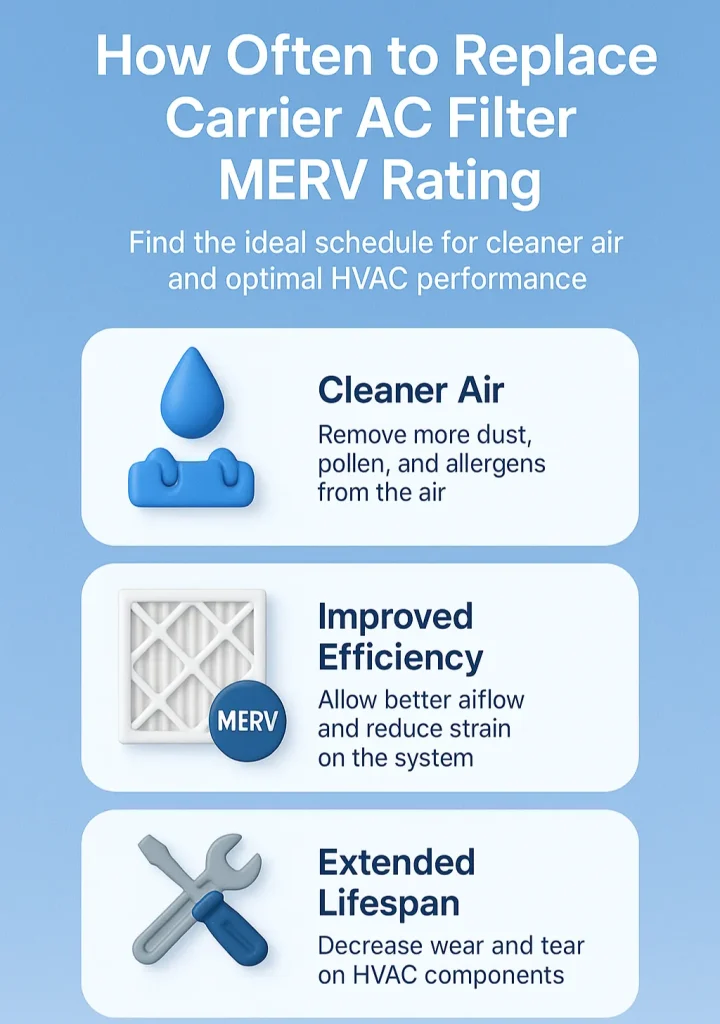 How Often to Replace Carrier AC Filter MERV Rating: Find the Right Schedule for Cleaner Air and Peak HVAC Performance 2 how often to replace carrier ac filter merv rating 1