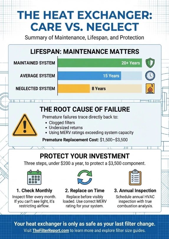 What Is a Furnace Heat Exchanger? | Why It Matters for Safety & Efficiency 2 Infographic of "What Is a Furnace Heat Exchanger? | Why It Matters for Safety & Efficiency"