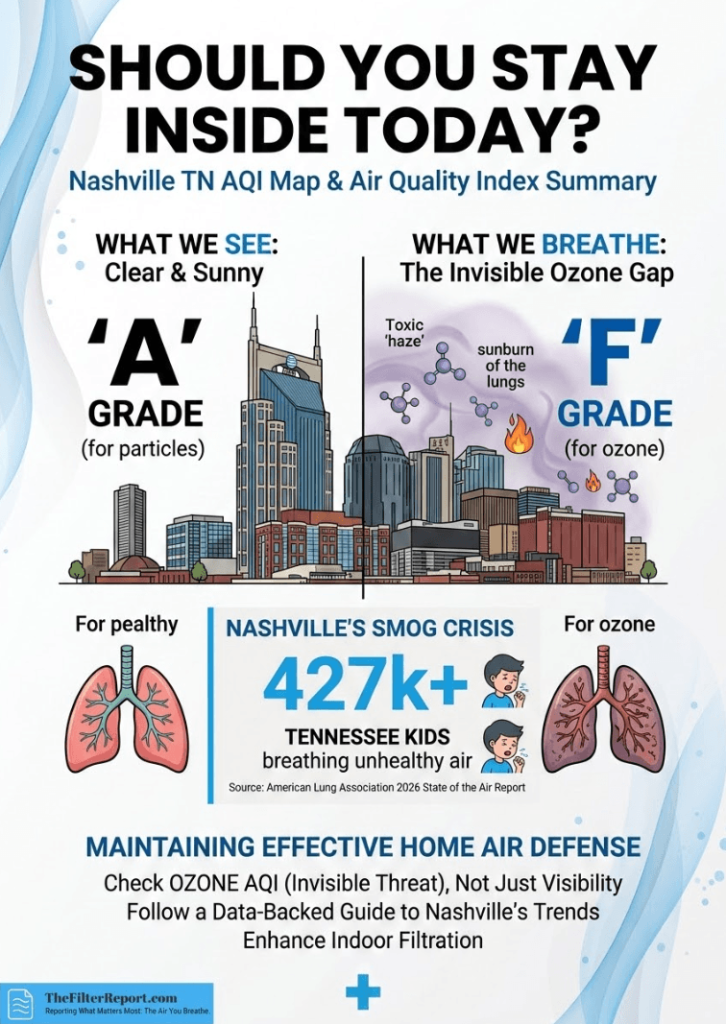 Should You Stay Inside Today? Live Nashville TN AQI Map & Air Quality Index Now 2 Infographic of Should You Stay Inside Today? Live Nashville TN AQI Map & Air Quality Index Now